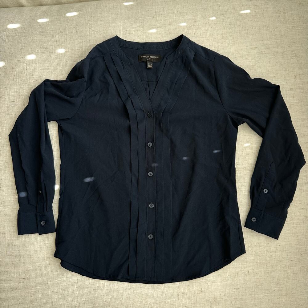 SOLD Banana Republic Navy Blouse